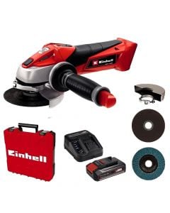 Set fresibel + bateri, Einhell, TC-AG 18/115 Li, 18 V, 8500 rpm, 115 mm