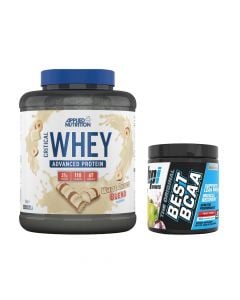 Proteine, Applied Nutrition, White Choco Bueno, 2 kg, 70% proteine + Amino Acide, bpi Sports Best Bca