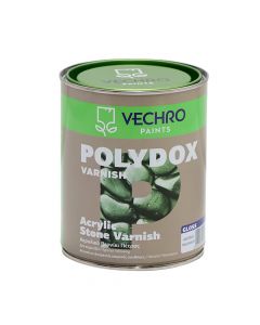 Stone varnish, Vechro, Polydox, 0.75L, transparent, 13-15 m²/lt, dilution 0-10% water, 1 hour drying