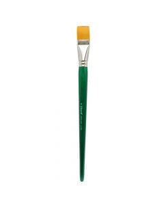 Painting brush, Dom, n.24, with synthetic thread, flat tip