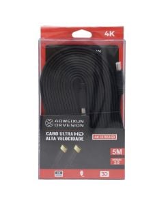 HDMI cable, 5 m, 1080p, Gold Plated, 3D