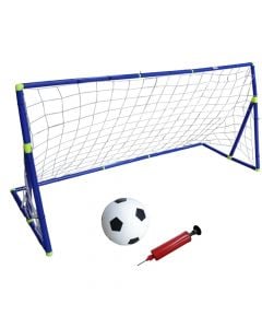 Set of football accessories, goal 154x65x90 cm, net, pump and ball Ø 18 cm