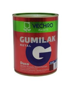 Paint for metal, Vechro Gumilak, 750ml, crimson 617, 14-16 m²/lt, 2-3 hours drying time