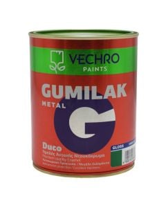 Paint for metal, Vechro Gumilak, 750ml, green 633, 14-16 m²/lt, 2-3 drying hours