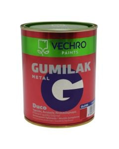 Paint for metal, Vechro Gumilak, 750ml, red 651, 14-16 m²/lt, 2-3 hours drying time