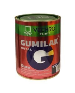 Paint for metal, Vechro Gumilak, 750ml, gray 652, 14-16 m²/lt, 2-3 hours drying time