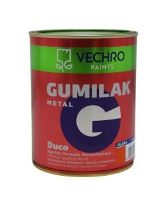 Paint for metal, Vechro Gumilak, 750ml, orange 661, 14-16 m²/lt, 2-3 drying hours