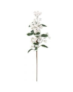 Lule dekorative me motive Christmas, polistirene, Berry, jeshile me te bardhe, 60 cm