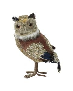 Decorative character, Owl, polyester, L19 x W14 x H25 cm