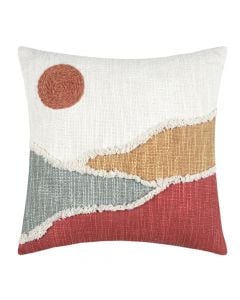 Aswan decorative pillow, 100% cotton, multicolor, 40x40 cm