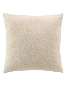 Wooly decorative pillow, 100% polyester, natural, 45x45 cm