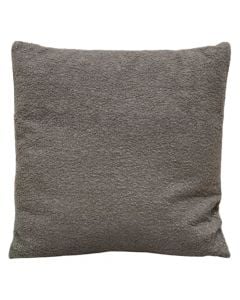 Wooly decorative pillow, 100% polyester, grey, 45x45 cm