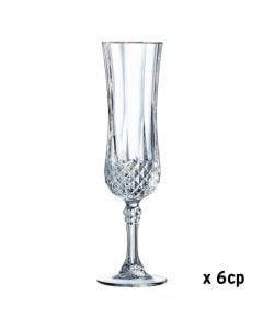 Champagne glass (PC6), glass, transparent, 140 cc, Dia. 5.3 x H 20.5 cm