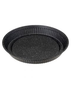 Cake stand, steel/plastic, black, Dia. 29.3  x  H. 3.8 cm