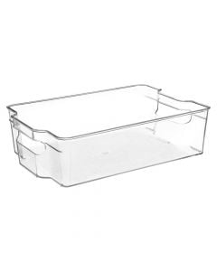 Fridge organizer, polyethylene, transparent, 21 x 31.5 x  H. 8.8 cm