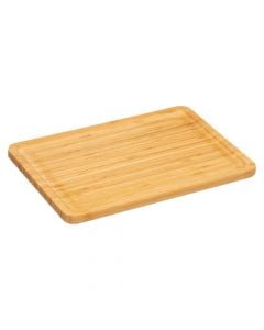 Serving plate, bamboo, natural, 28 x 20 x  H. 1.6 cm