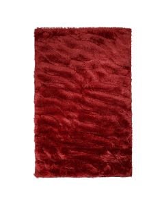 Shaggy carpet, 100% polyester, red, 150x225 cm