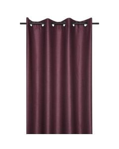 Orlando full curtain with rings, 100% polyester, burgundy, 140x260 cm