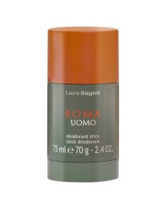 Deo stick për meshkuj, Roma Uomo, Laura Biagiotti, plastikë dhe metal, 75 ml, portokalli dhe gri, 1 copë