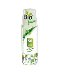 Disposable cups, Bio Table, 80 ml, 50 pieces