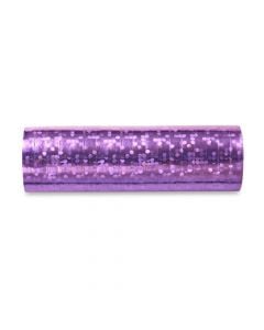 Holographic streamer roll,  3.8m, light pink, 1 piece