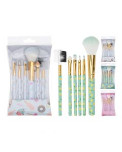 Set furca make up, plastike, mikse, 6 copë, 1 pako