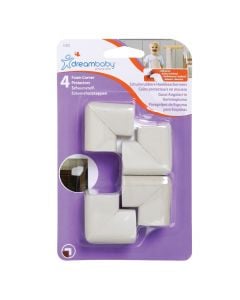 Corner protectors, rubber, gray, 4 pieces