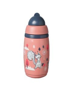 Baby bottle, Tommee Tippee, pink, +12 months, 266ml, 1 piece