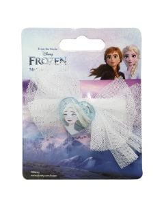 Kapëse flokësh për fëmijë, Frozen II, fjongo, bojëqiell, 1 copë