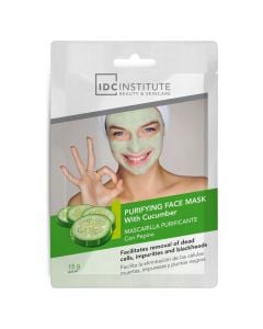 Face mask, IDC, Cucumber, purifying, 15 gr, 1 piece