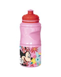 Bottle for children, Minnie Mouse, plastic, 380 ml, pink, 1 piece