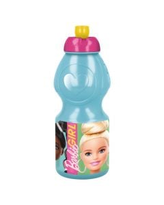 Bottle for children, Barbie, plastic, 380 ml, bluesky, 1 piece