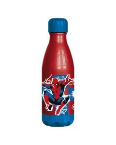 Bottle for children, Spiderman, plastic, 560 cm, red/blue, 1 piece