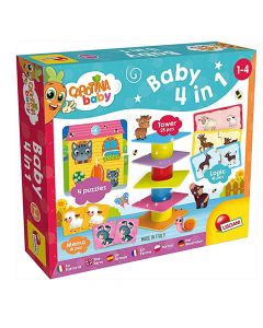 Puzzle for children, Carotina baby, 4 in 1, 1-4 years, 1 piece