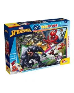 Puzzle për fëmijë, Spiderman, Maxi floor, 2 në 1, 150 pjesë, +6 vjec, 1 copë