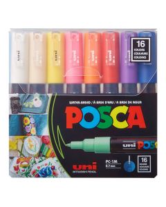 UNI MARKER POSCA PC-1M PAKO 16 COPE NGJYRA TE NDRYSHME