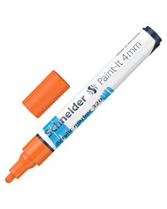 Marker, Schneider, akrilik 'Paint-IT ', 320, 4mm, portokalli, 1 copë