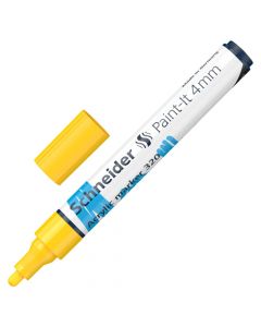 Marker, Schneider, akrilik 'Paint-IT ', 320, 4mm, e verdhë, 1 copë