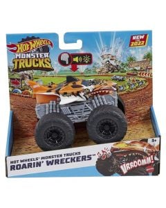 Lodër për fëmijë, Hot Wheels, Monster Truck Lights & Sounds Tiger Shark, plastike, mikse, +3 vjec, 1 copë