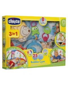 Lodër për bebe, Chicco, Bubble gym, 3 në 1, mikse, me muzikë, +0 muajsh, 1 copë