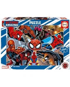 Puzzle për fëmijë, Educa, Spiderman beyound amazing, 1000 pjesë, +14 vjec, 1 copë