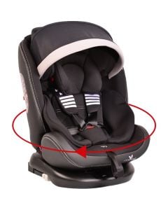 Karrige makine për fëmijë, Cangaroo, Pilot, isofix, 0-36 kg, e zeze, 1 copë