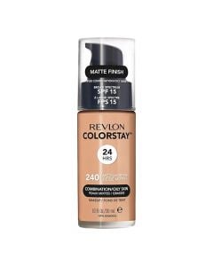 Liquid foundation, Revlon, Colorstay, Longwear Makeup, combination/oily skin, Medium Beige 240, spf 15, 1 piece