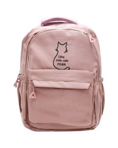 School bag for children, I like cute cats, purple, 1 piece