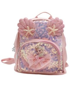 Kindergarten bag for children, Frozen with sequins, pink, 1 piece