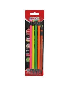 Pencils, Junior Vita, HB, mixed, 4 pieces, 1 pack