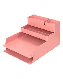 Organizues tavoline, Deli NU, plastike, 32.4×23.9×4.5cm, roze, 1 cope