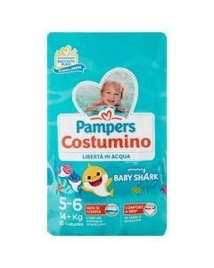 Pampers for children, il Costumino, against water, 5+, +15 kg, 10 pieces, 1 pack