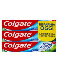 Toothpaste, Colgate, Triple action, 3x75 ml, 1 pack