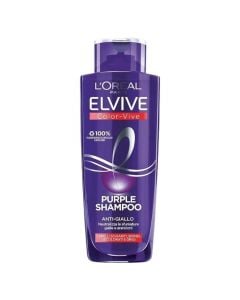 Hair shampoo, Elvive L'Oreal, Color vive, purple, against yellowing, 200 ml, 1 piece